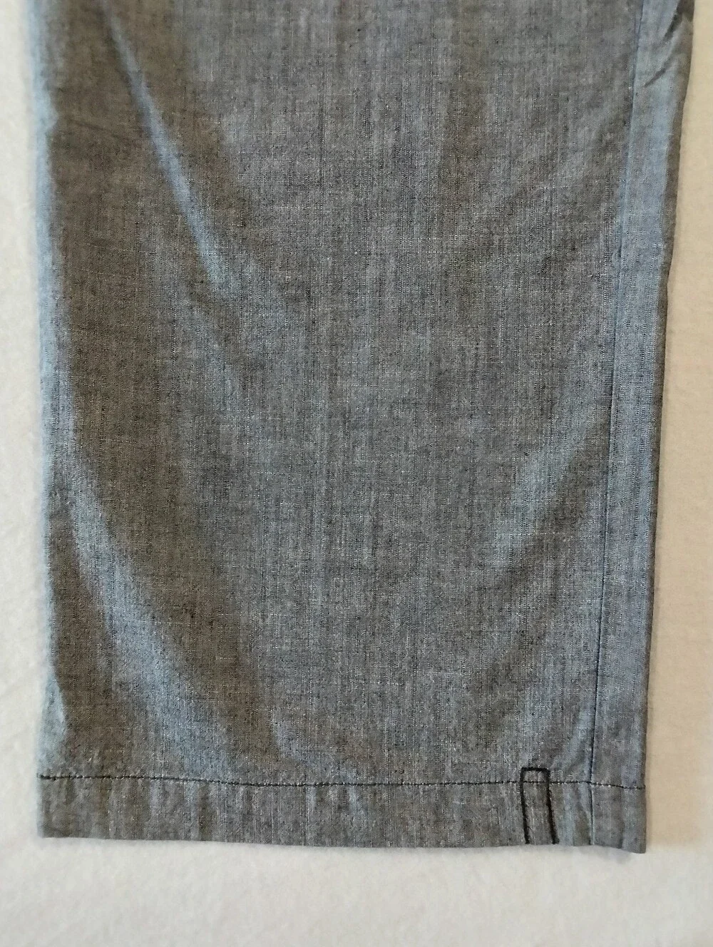 Sean John Y2K Baggy Fit Casual Chino Pants Lightweight Cotton Silver Black 38x30